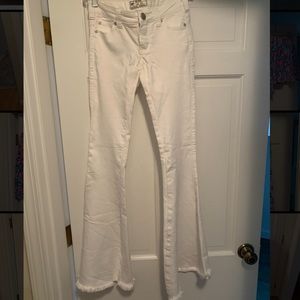 Free people white flare jeans